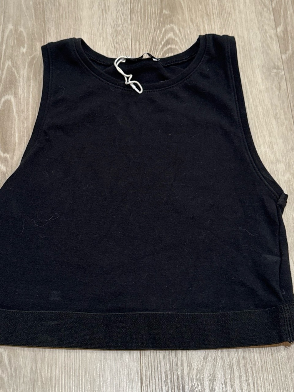 Zara Black Cropped Tank Top
